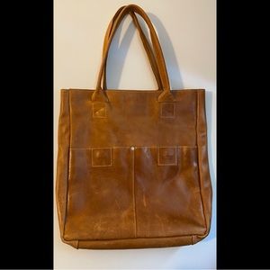 Raven + Lily Full Grain Leather Tote